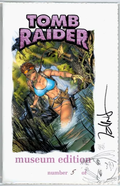 Tomb Raider #3 Sketch Premium Museum Edition Signed Caldwell Jay Coa Ltd 10