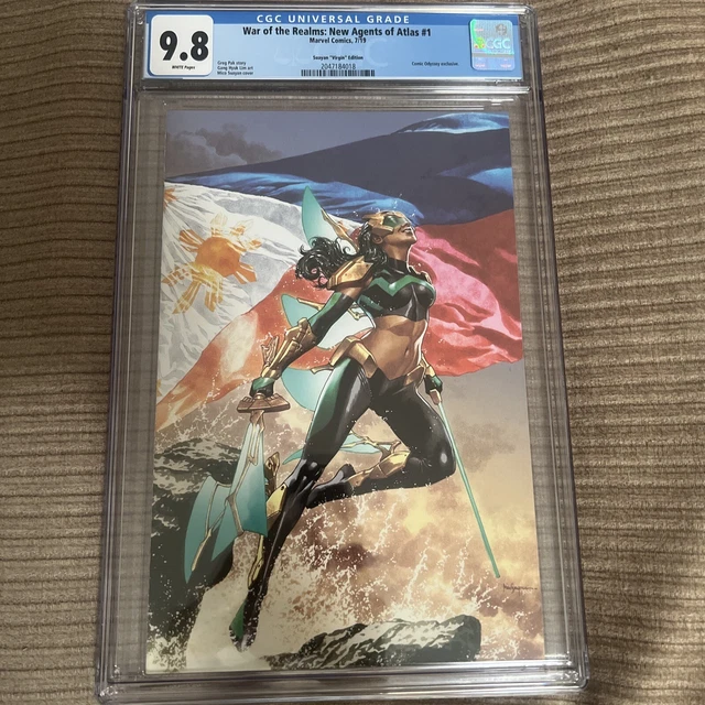 New Agents of Atlas 1 CGC 9.8 Comic Odyssey Mico Suayan Virgin Variant Wave