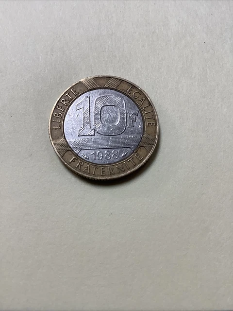 10 francs Génie de la bastille 1988 :  pièce de monnaie française