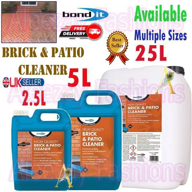 BONDIT BRICK & Patio Acid Cleaner Powerful Acidic Cleaning Tiles Size 2