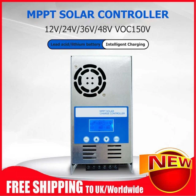 Controlador solar MPPT 12V 24V 36V 48 V Controlador de carga para batería de litio