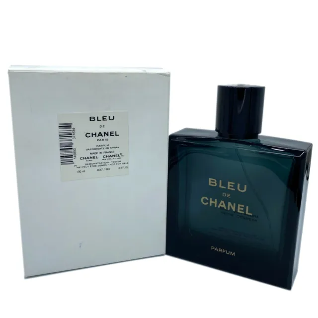 Empty Perfume Bottle Bleu Chanel 100 Ml 3.4oz Spray Refillable Parfum with Box