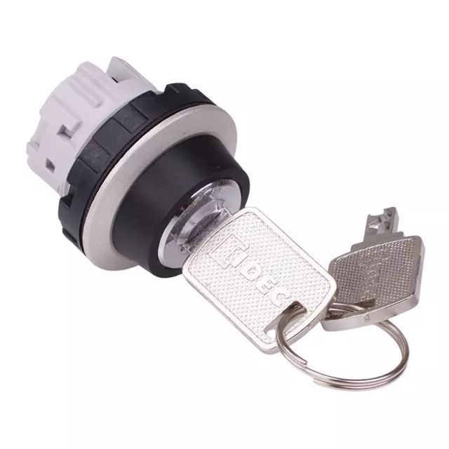 IDEC 2 Position Maintained Key Switch Head Metalic Bezel CW4K-2A