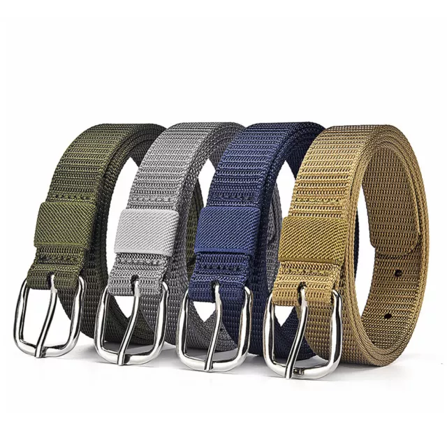 NYLON CANVAS BREATHABLE Military Tactical Men Waist Belt With Metal ...
