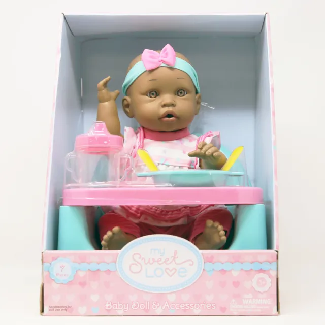 My Sweet Love Baby Doll & Accessories, 7 pieces, For ages 3+ (84168) Brand New!!