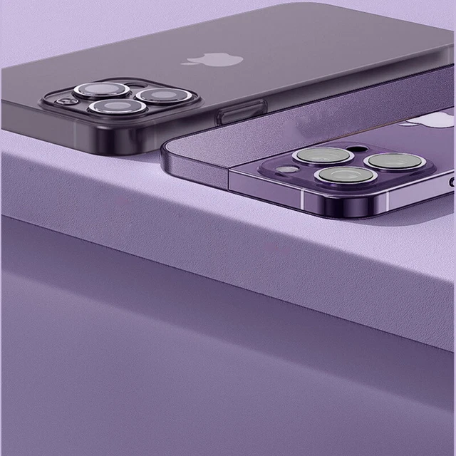 Für iPhone 14 13 Pro Max 12 11 XR 14 Plus Ultradünn Matt Hart Klar Hülle Cover 7
