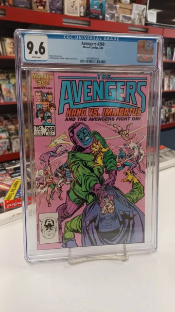 AVENGERS #269 (Marvel Comics, 1986) CGC 9.6 ~ KANG ~ White Pages