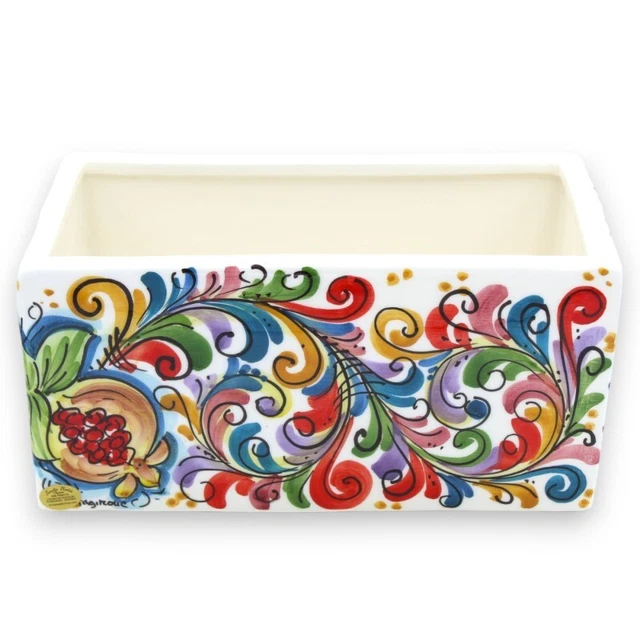 Cassetta vaso bonsai in Ceramica Caltagirone - in due opzioni dimensione (1pz),