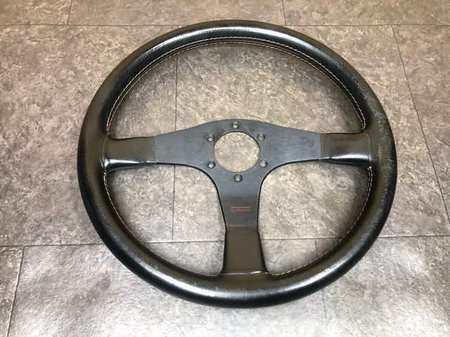 パーツ momo tuner D35 KBA 70116 MOMO Steering Wheel 35Φ TYP D35 KBA 70116 Vintage F/S Ships