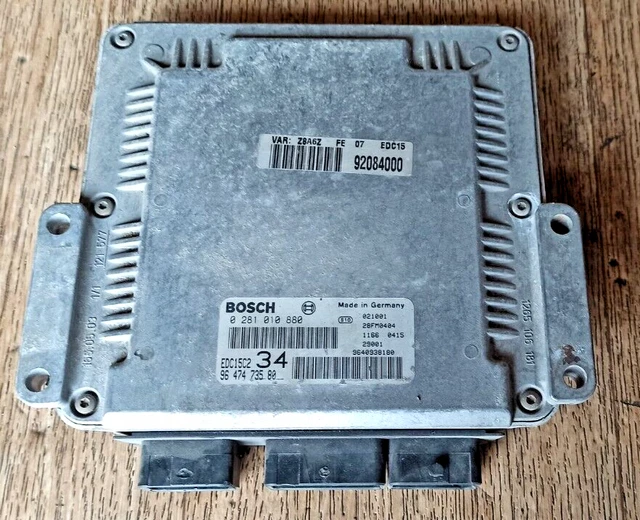 Calculateur Moteur Décodé Pour Peugeot 607 2.2 HDI (Réf: EDC15C2) - Occasion Fonctionnel