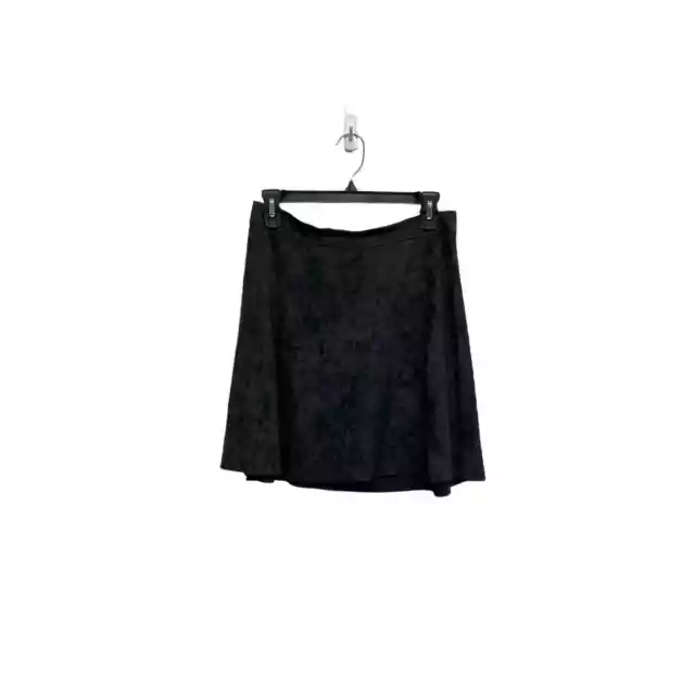 Vintage 80’s Betsey Johnson Suede Mini Skirt Black Womens Size Large