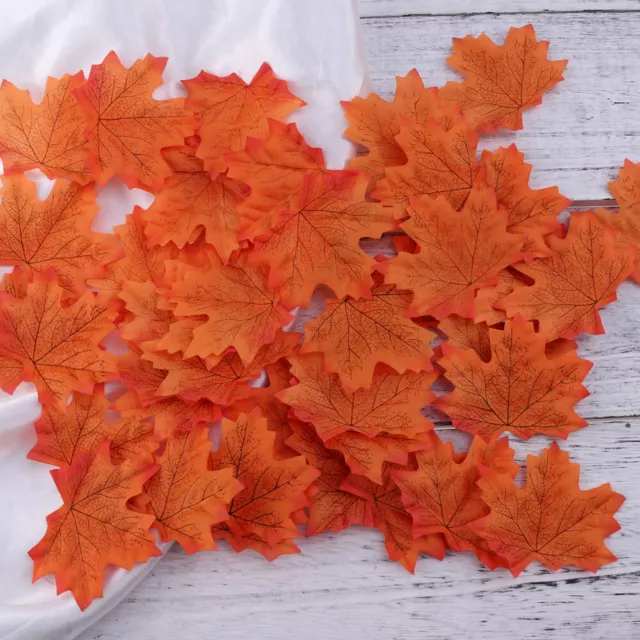 300Pcs Artificial Maple Leaves for Fall Weddings & Events