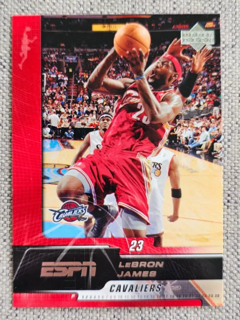 LeBRON JAMES 2005-06 UPPER DECK ESPN BASKETBALL CARD #14 CLEVELAND CAVALIERS NBA