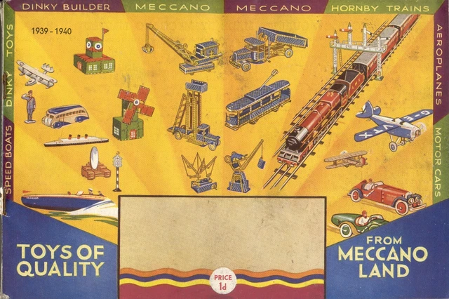 Affiche Publicitaire Meccano / Hornby – 1939-40 – 42x54 Cm – France