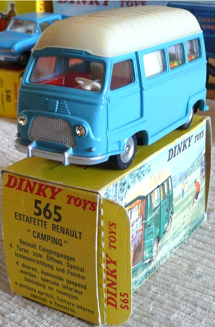 Sublime Vrai Dinky toys France Estafette Renault camping  565 + boite origine