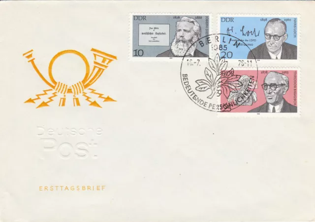 DDR, FDC, 1978, Stempel Berlin, bedeutende Persönlichkeiten,