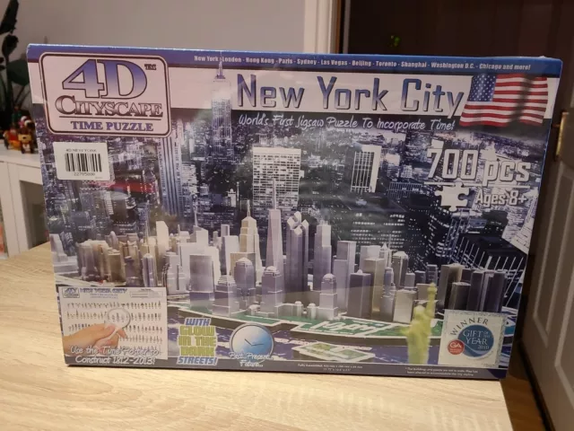 4D Puzzle New York City NYC Skyline Cityscape History Over Time 900 Pcs NEW