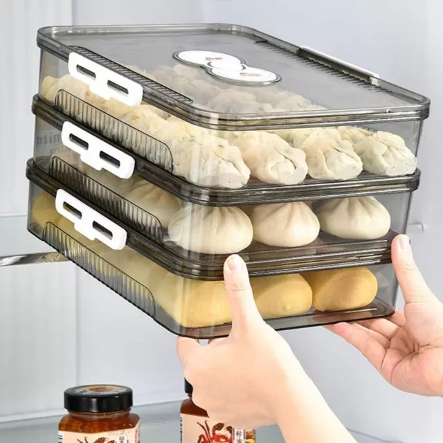 Caja de almacenamiento de albóndigas de PET contenedor transparente de almacenamiento de alimentos para refrigerador