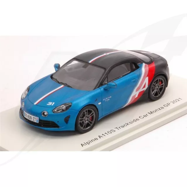 FR- Spark Model ALPINE A110 TRACKSIDE N.31 MONZA GP 2021 ESTEBAN OCON 1:43 - S65