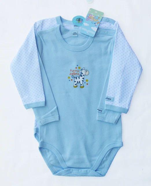 Body neonato bimbo maglia  manica lunga in cotone interlock 2 BODY aperto spalla