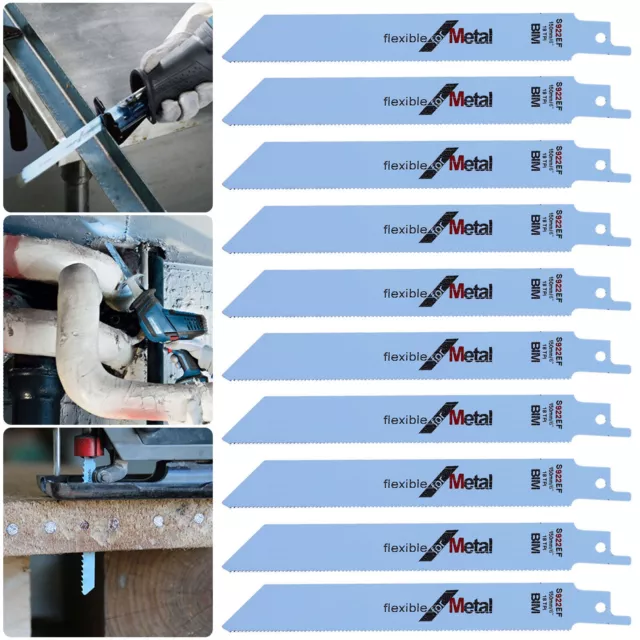 20x BiMetall Säbelsägeblatt S922EF für Metall fit Bosch Dewalt Profi Sägeblätter