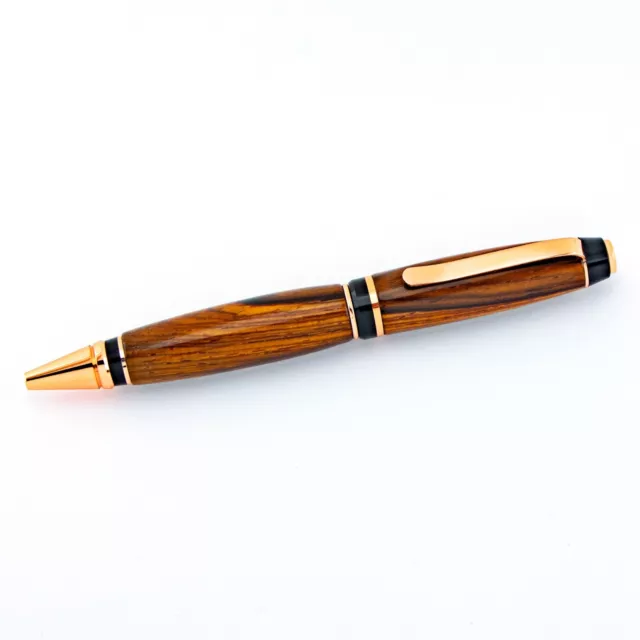 Big Ben Cuban Cigar Style Ballpoint Twist Pen with Cocobolo Wood & Copper Trim