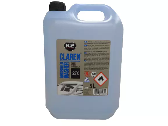 K2 CLAREN 5L HIVER liquide lave-glace nettoyant pour pare-brise -22C