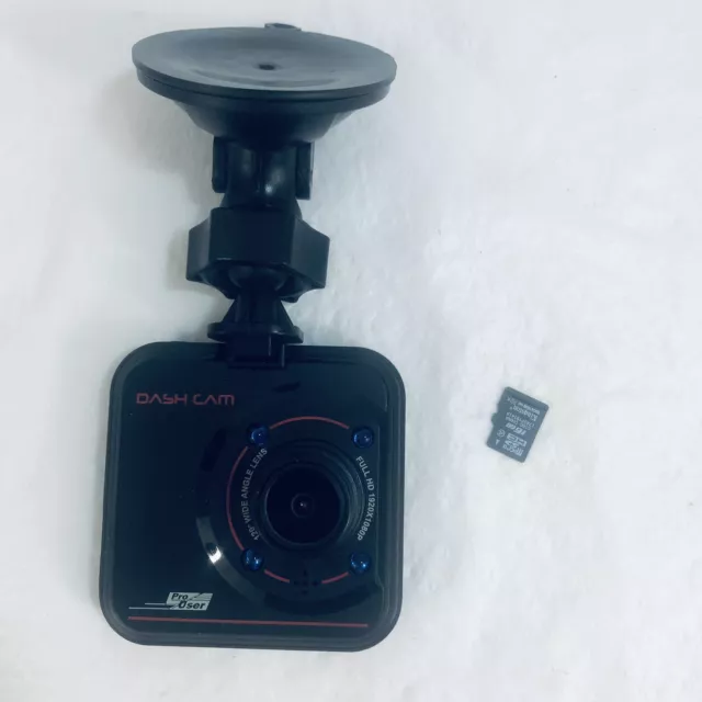 Pro User Dash Cam Video Camera With Windscreen Mount & 16GB Micro SD Card