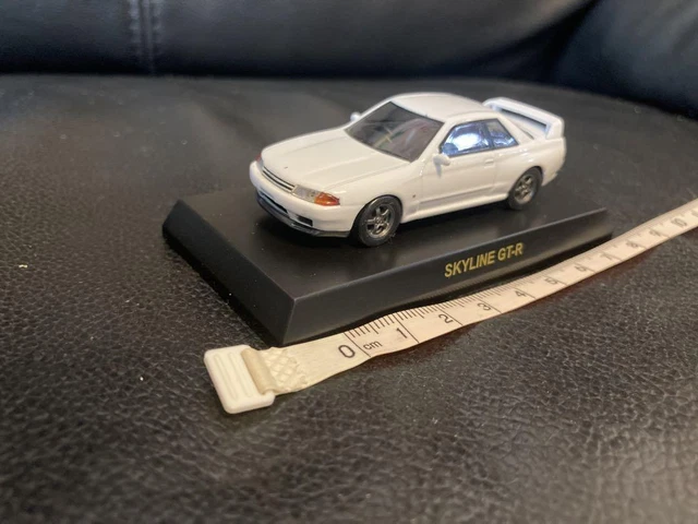 Voiture Miniature Kyosho 1:64 Nissan Skyline GT-R (BNR32) Initial D - Noire - Édition Limitée 2025