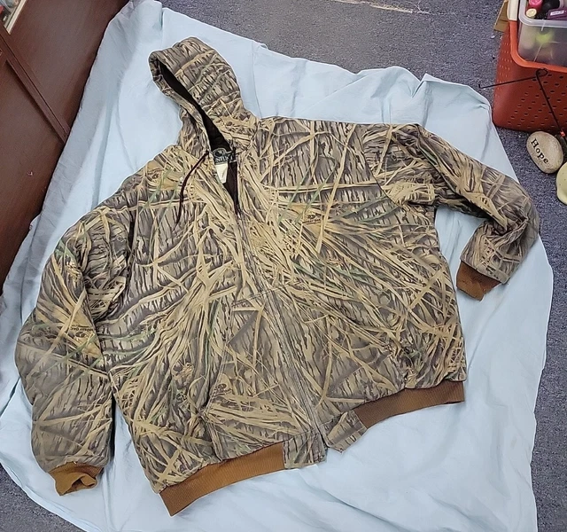 BERNE apparel Gunflint HOODED hunting jacket. Men's 4XL.  nice. SOFT MOSSY OAK