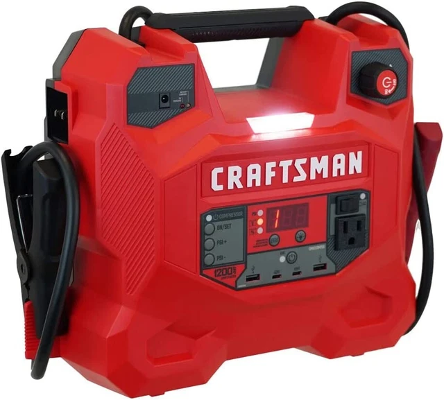 CRAFTSMAN JUMP STARTER and Portable Power Station 1200 Peak Amp
