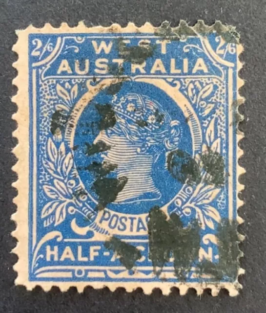 Western Australia - 1902 Swan 2s6d Deep Blue on Rose - Used (SG 125)