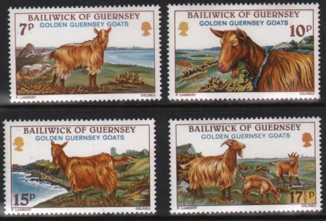 1980. Guernsey Stamps. Golden Guernsey Goats. Mnh