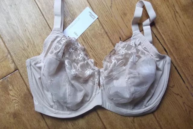 MARKS & SPENCER M&S 2 PK SHAPE DEFINE LACE TRIM PINK/GREY PADDED FULL CUP  BRAS
