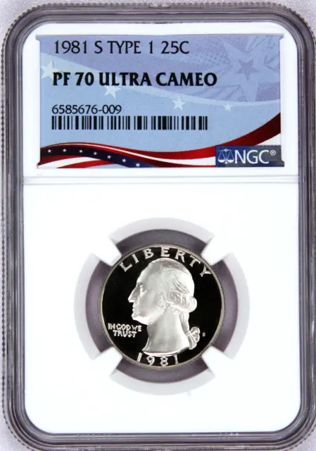 1981-S  Type 1,  Proof Quarter, Graded PF70UC by NGC - Registry Quality ~1B
