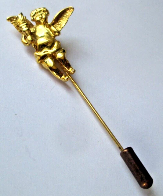 Épingle à Cravate Vintage En Forme De Cerf-Volant Doré - Bijou De Collection - Occasion Bon État