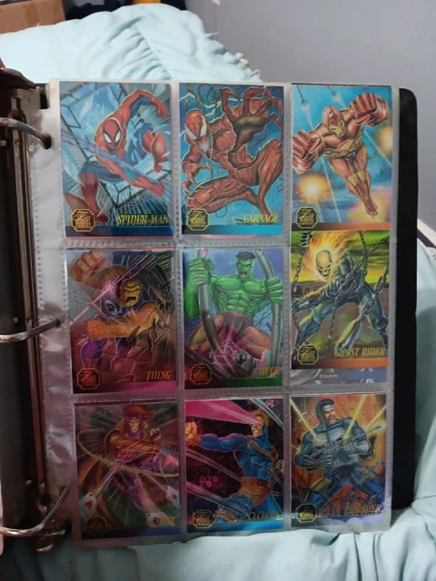 1995 Marvel Fleer Flair Annual "Complete Set CHROMIUM Chase Cards (1-12) 🔥
