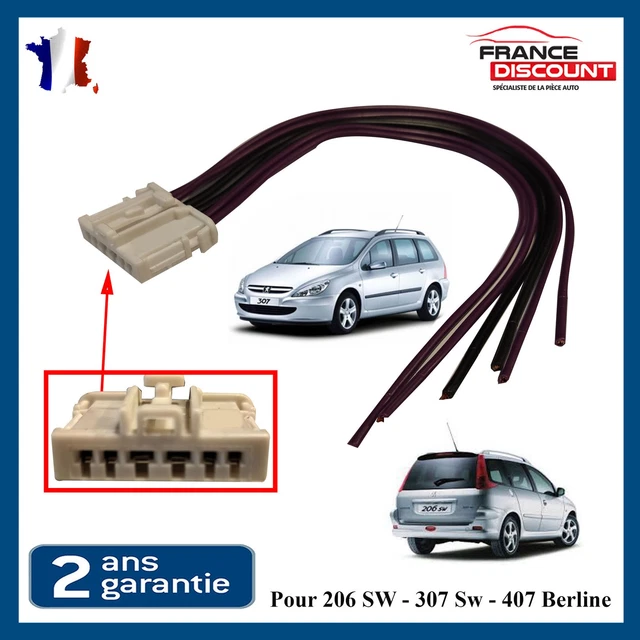 Kit Réparation Cosse Feu Arrière Peugeot 206 307 407 - Faisceau 6 Fils PARTSLINE