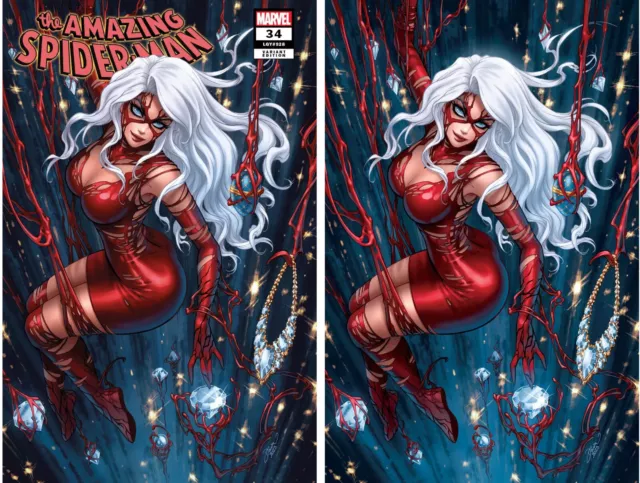 Amazing Spider-Man #34 (Dawn Mcteigue Exclusive Trade/Virgin Variant Set)