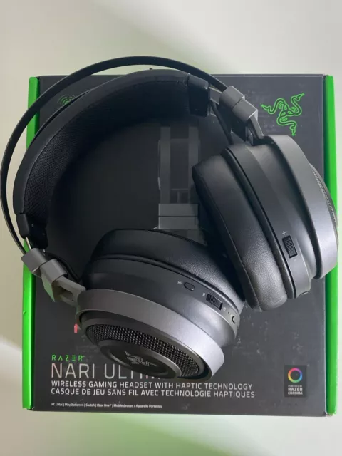 Razer Nari Ultimate Xbox One Casque Gamer Sans Fil (Bluetooth Casque de Jeu Sans  Fil avec HyperSense , THX Spatial