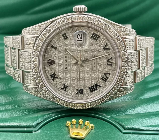 Rolex diamanti uomo sale