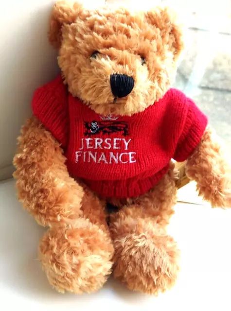 Collectable Jersey Finance Toffee Teddy Bear Channel Islands GB Beanie 11"