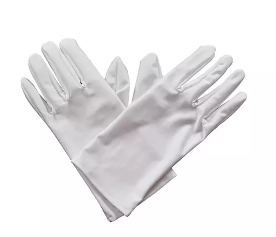 NEW Gents White Gloves 1920's Gangsters Butler Halloween Fancy Dress Accessories