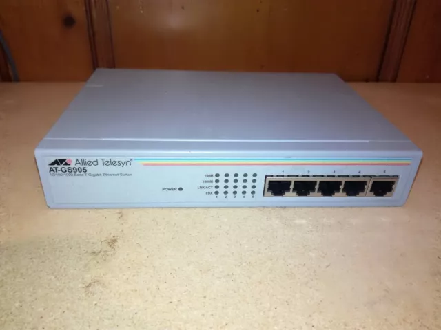 Switch ethernet AT-GS905 -  Allied Telesis - 5 Ports - 10/100/1000 Mbps
