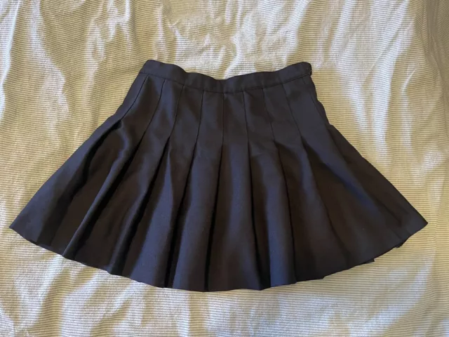 American Apparel Black Pleated Tennis Skirt size L