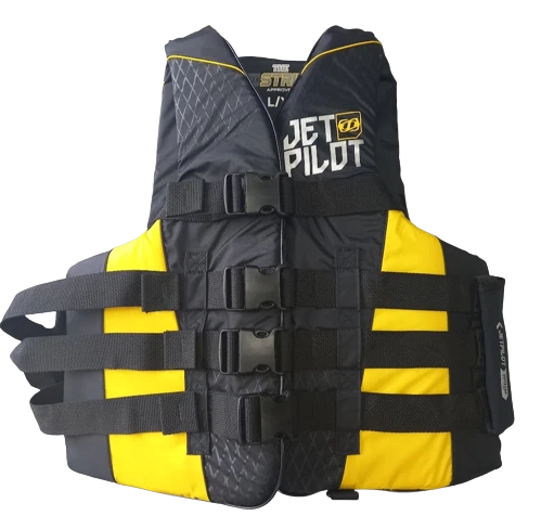 Gilet jet ski Nylon JetPilot Strike Jaune/Noir