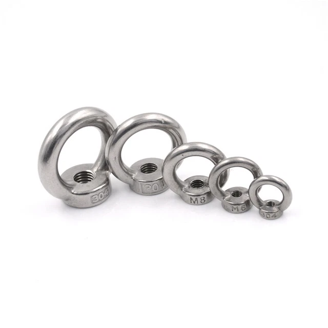 M5/M6/M8/M10/M12 304 Stainless Steel Lifting Eye Nut Ring Shape N~gw ~F6