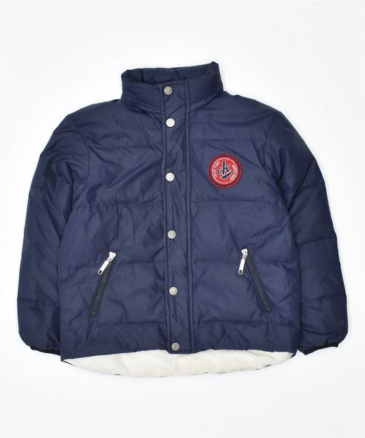 CALVIN KLEIN Giacca Imbottita Ragazzo 7-8 Anni Blu Poliammide EM04