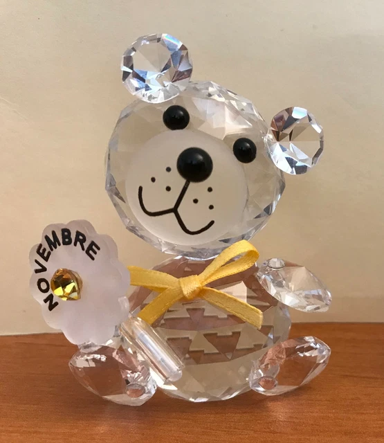 Figurine Ours Patineur En Cristal Baccarat - Signée - Objet De Collection Sportive