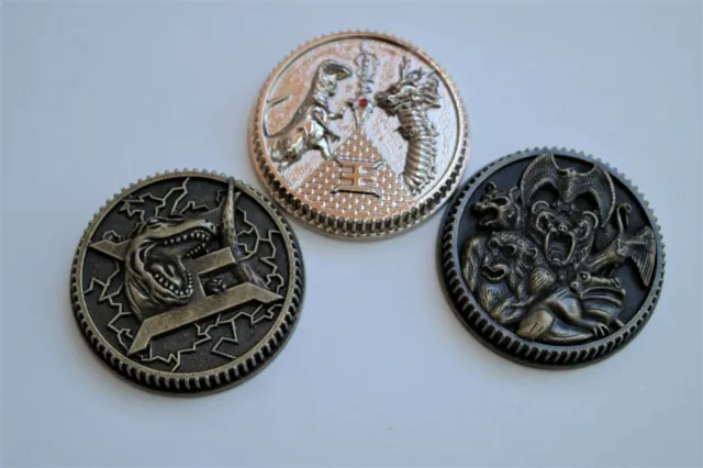 Ultimate Ninja Tribal & Gem Power Coins Set of 3 Made for Ranger Legacy Morpher